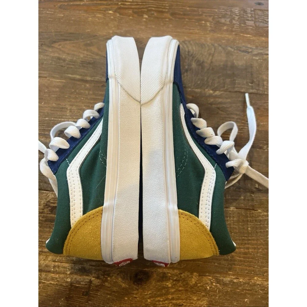 Vans Old Skool Yacht Club Color Block Suede Unisex Shoes Kids Boys 1.5 New